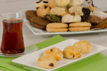 Cookies from turkish cuisine stock photo
