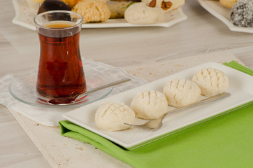 Cookies from turkish cuisine stock photo