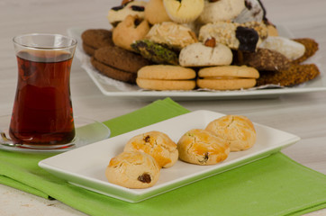 Cookies from turkish cuisine stock photo