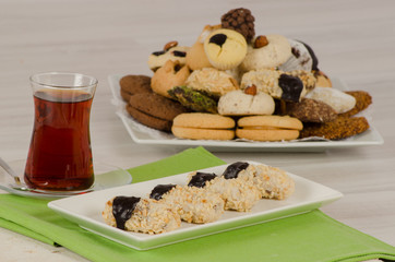Cookies from turkish cuisine stock photo