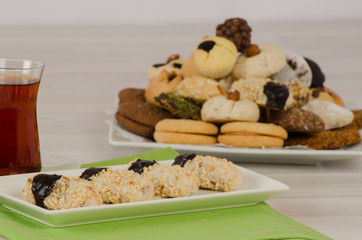 Cookies from turkish cuisine stock photo