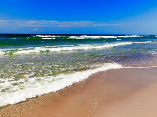 sandy beach sea