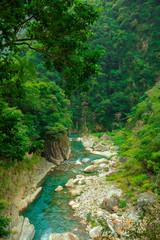 Valley Stream of Shakabang Stream, Taroko Scenic Area, Hualien, Taiwan