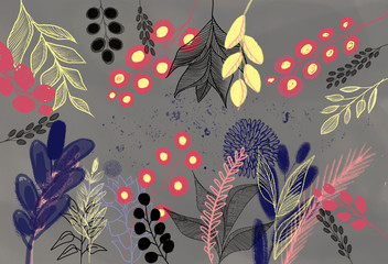 Blumiger Hintergrund