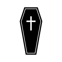 Obraz premium Coffin icon vector