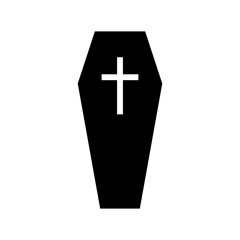 Obraz premium Coffin icon vector