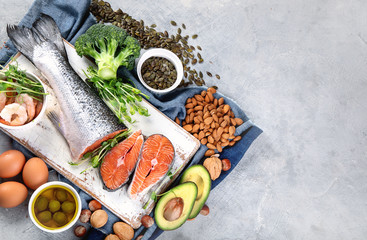 Omega-3 fatty acid rich foods.