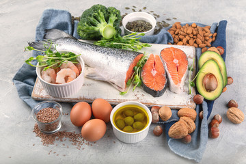 Omega-3 fatty acid rich foods.