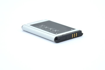 Cell Phone Battery. Isolated on a white background.