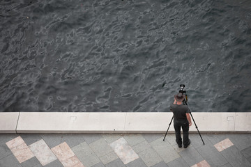 Photographer at Sydney harbor 