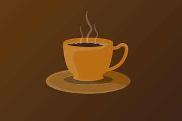 Relaxing coffe illustration