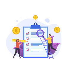 Budget planning, Balance financial, Retirement preparation, Calculating financial risk concept. Vector illustration.