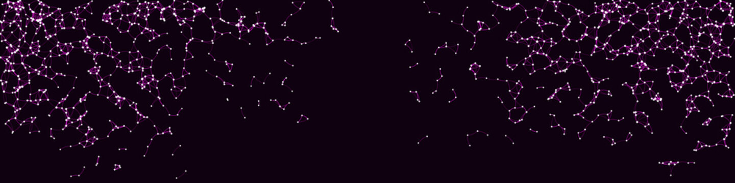 Procedural Art Network Mesh background illustration