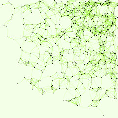 Procedural Art Network Mesh background illustration