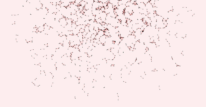 Procedural Art Network Mesh background illustration