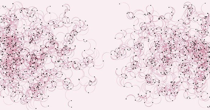 Procedural Art Network Mesh background illustration