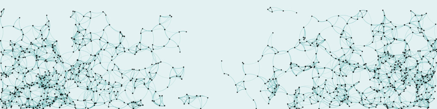 Procedural Art Network Mesh background illustration