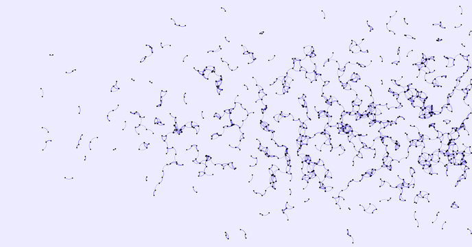 Procedural Art Network Mesh background illustration
