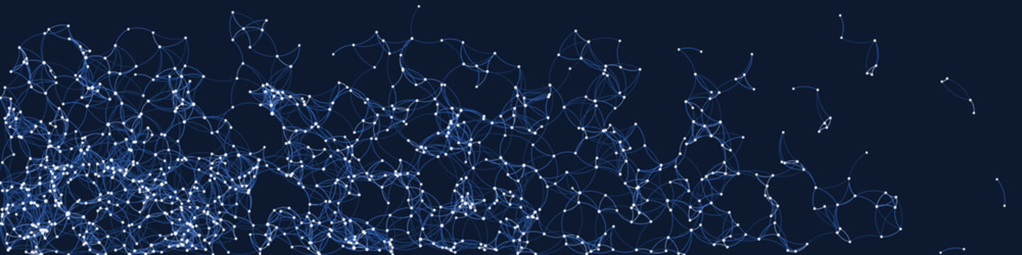 Procedural Art Network Mesh background illustration