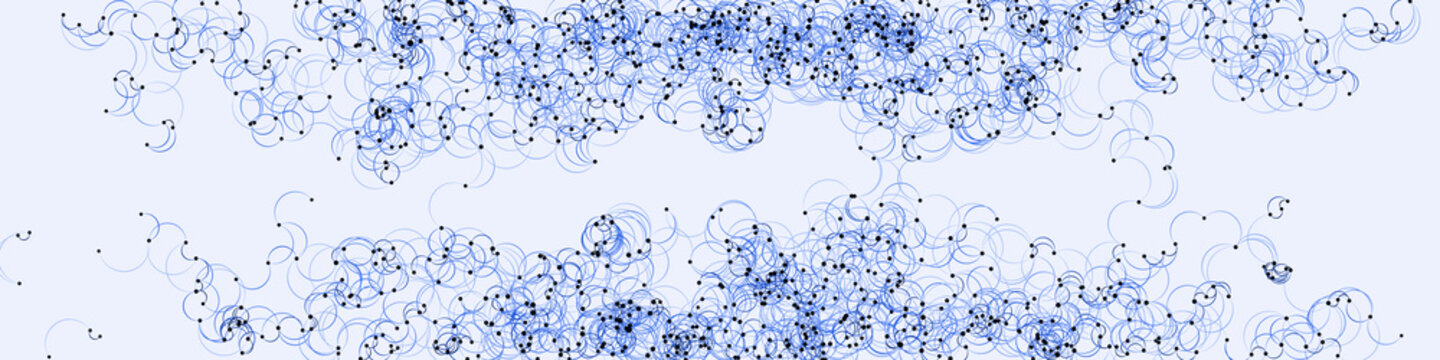 Procedural Art Network Mesh background illustration