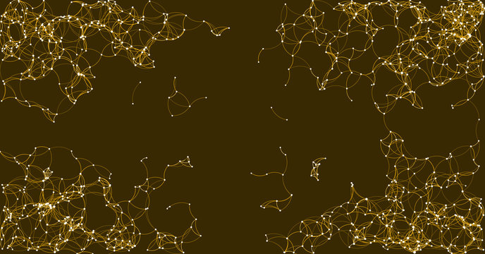 Procedural Art Network Mesh background illustration