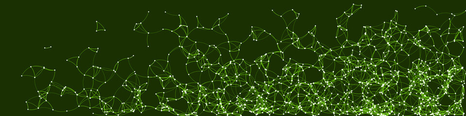 Procedural Art Network Mesh background illustration