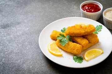 fried fish finger stick or french fries fish