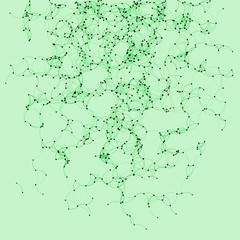 Procedural Art Network Mesh background illustration