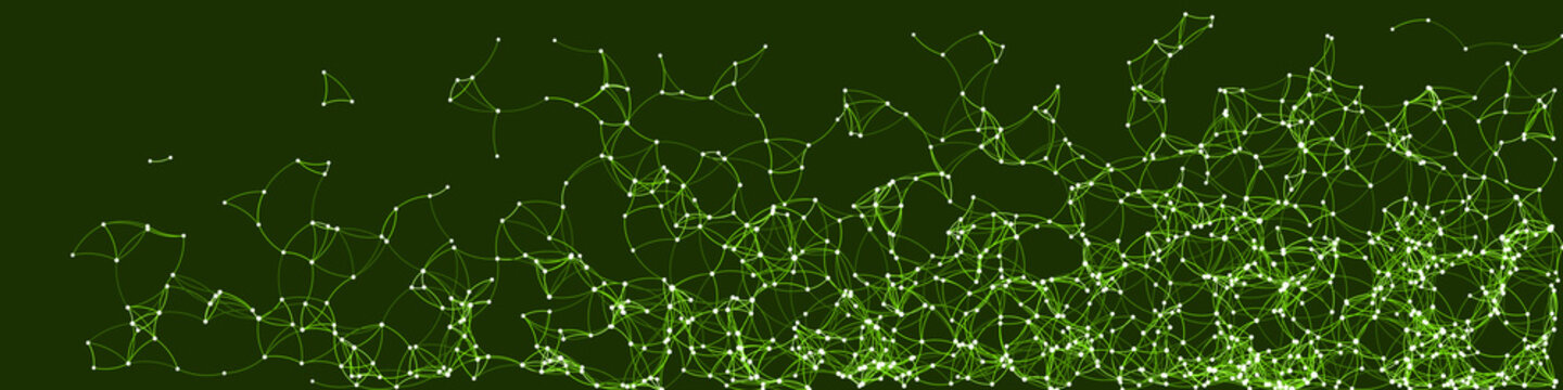 Procedural Art Network Mesh background illustration