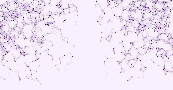 Procedural Art Network Mesh background illustration