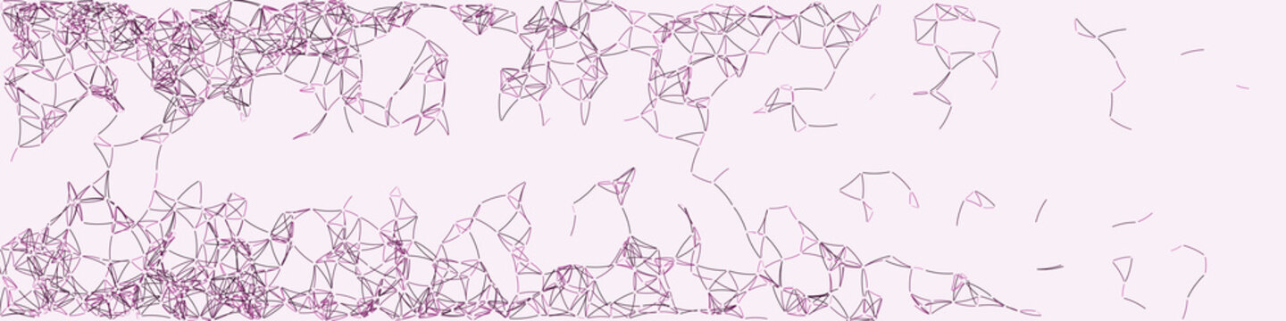 Procedural Art Network Mesh background illustration