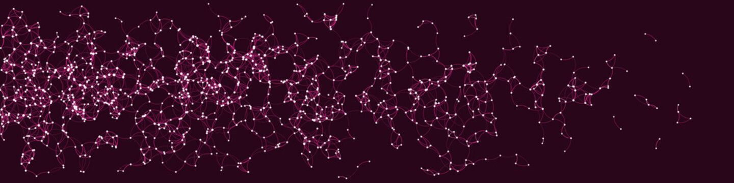 Procedural Art Network Mesh background illustration