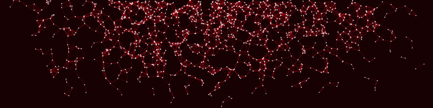 Procedural Art Network Mesh background illustration