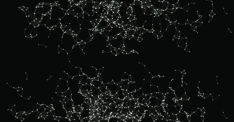 Procedural Art Network Mesh background illustration