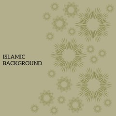 Simple design of islamic background 