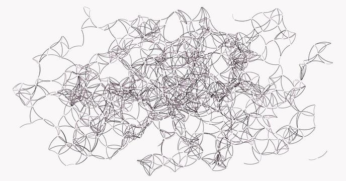 Procedural Art Network Mesh background illustration
