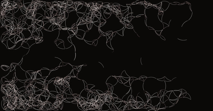 Procedural Art Network Mesh background illustration