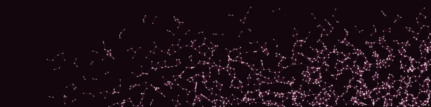 Procedural Art Network Mesh background illustration