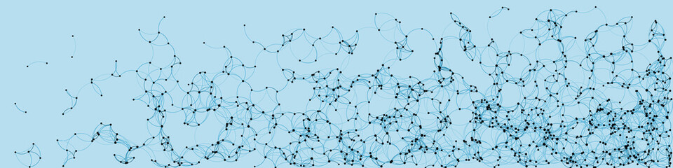 Procedural Art Network Mesh background illustration