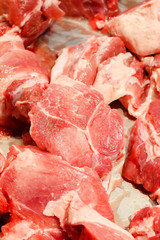 Fresh pork in the mall