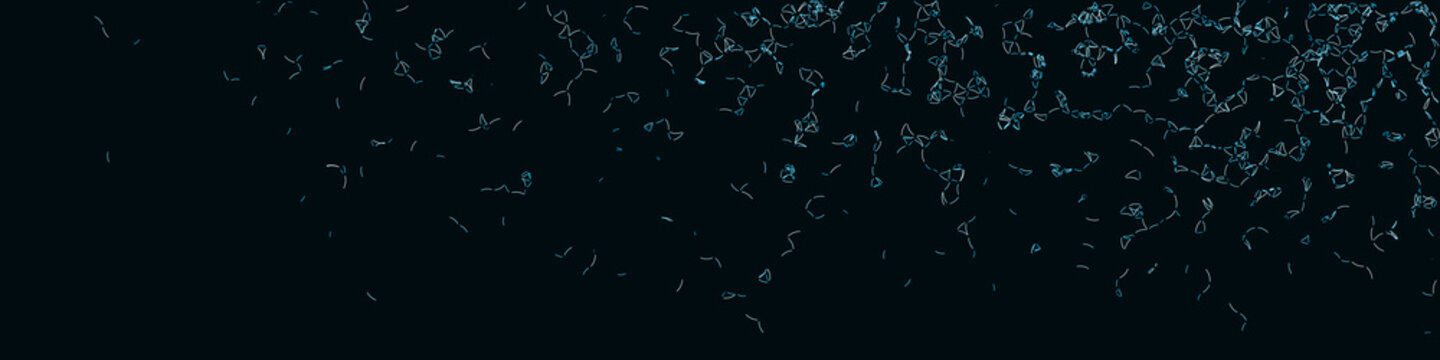 Procedural Art Network Mesh background illustration
