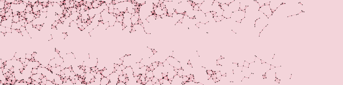 Procedural Art Network Mesh background illustration