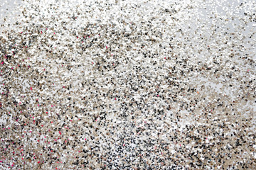 Silver and black sparkles background with a copy space