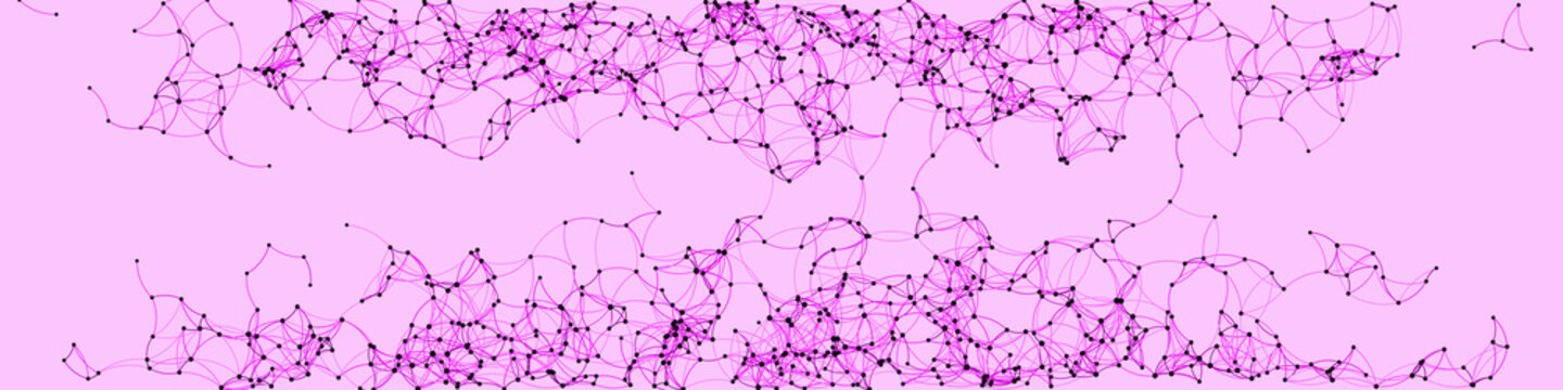 Procedural Art Network Mesh background illustration