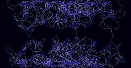 Procedural Art Network Mesh background illustration