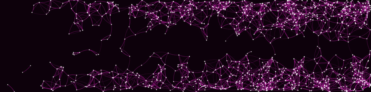 Procedural Art Network Mesh background illustration
