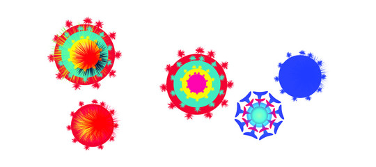 Close up diagram for Corona virus