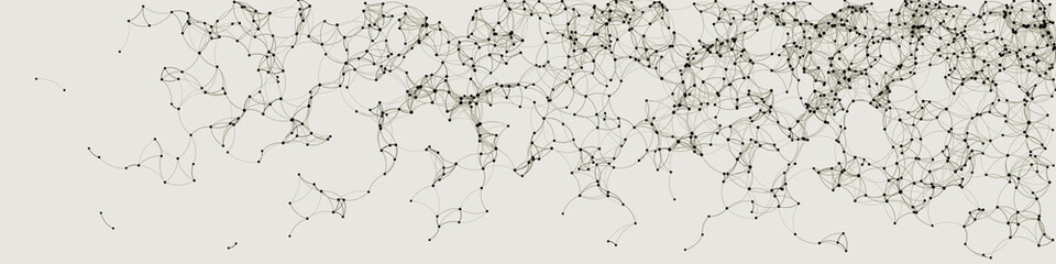 Procedural Art Network Mesh background illustration