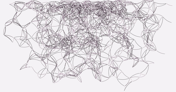 Procedural Art Network Mesh background illustration