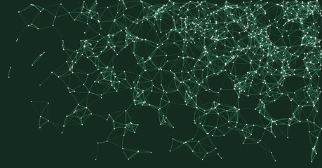 Procedural Art Network Mesh background illustration